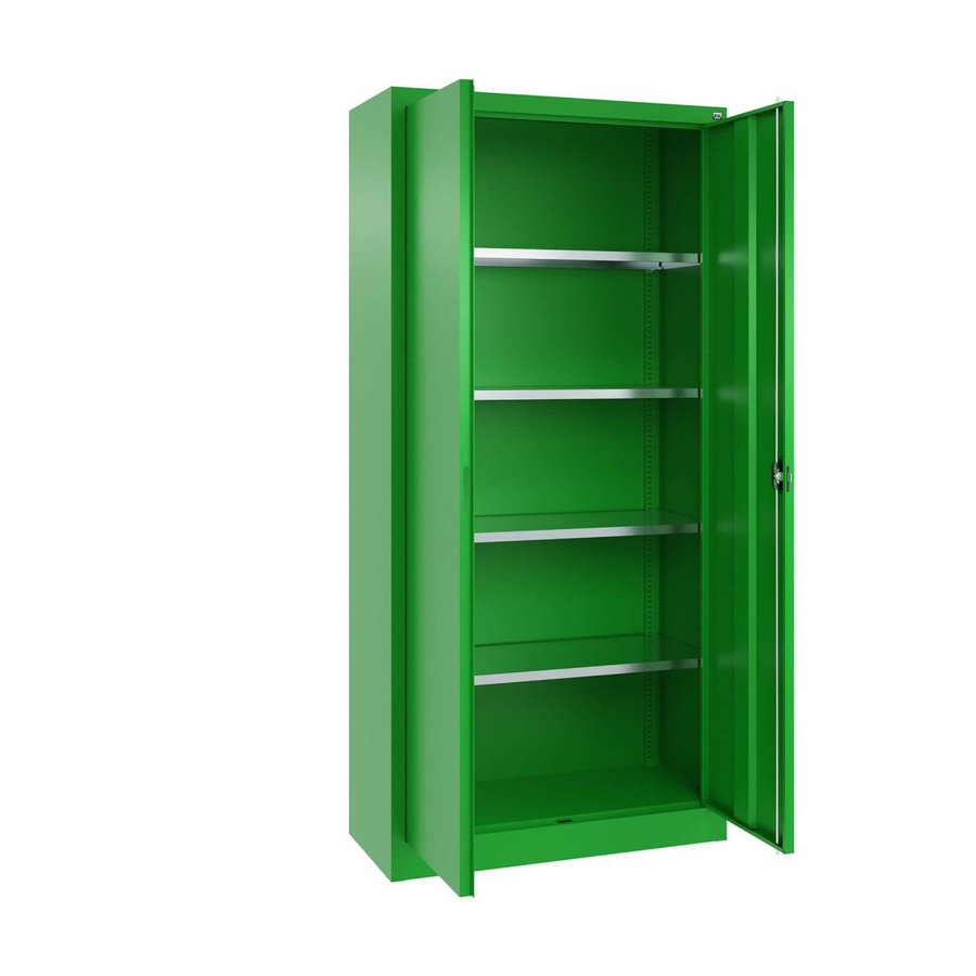 BIGBOXX Werkzeugschrank Comfort One Color in Grün aus Metall mit Regalböden und Schwenktüren - Bild 1