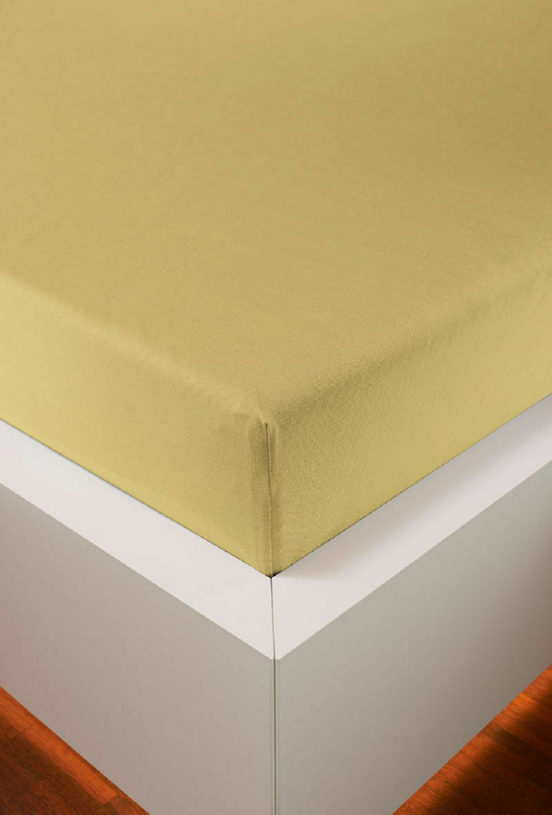 Bellana Jersey-Kissenbezug für Seitenschläferkissen aus Baumwolle, Farbe: Beige/Gelb, B x L: 40 x 140 cm - Bild 1