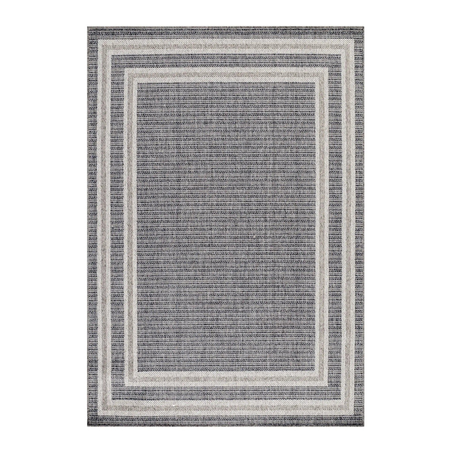 Ayyildiz In- und Outdoor-Teppich Aruba 4901 Grau im Boho-Stil, B/T: 240 x 340 cm - Bild 2
