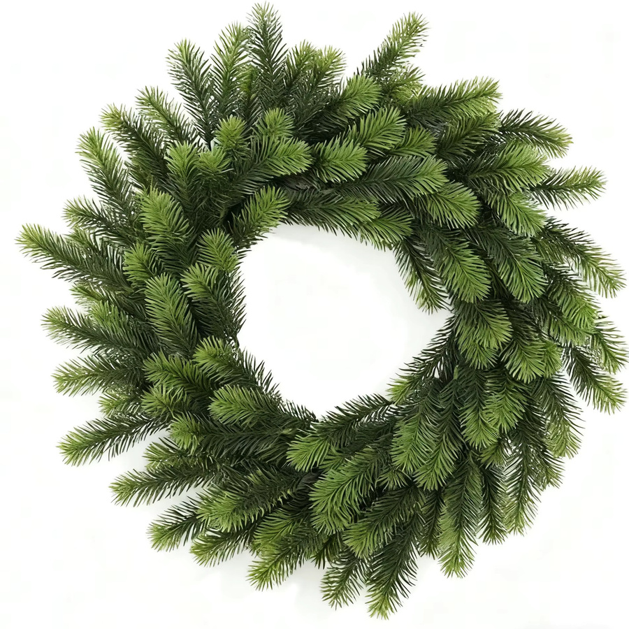 Künstlicher grüner Kranz für Tischdekoration, ideal für Weihnachten und Hochzeiten - Bild 6