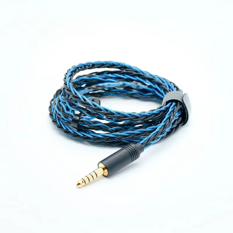 XINHS XH17 Blue Flame 8-Core 5-Element + OCC Graphene HIFI Kopfhörer-Upgrade-Kabel mit 0,78 2PIN für IE900 in Blau - Bild 2