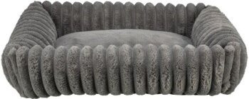 Trixie Hundebett Lonni grau mit abnehmbarem Bezug und rutschfester Unterseite, B/T/H: 60 x 60 x 19 cm - Bild 1