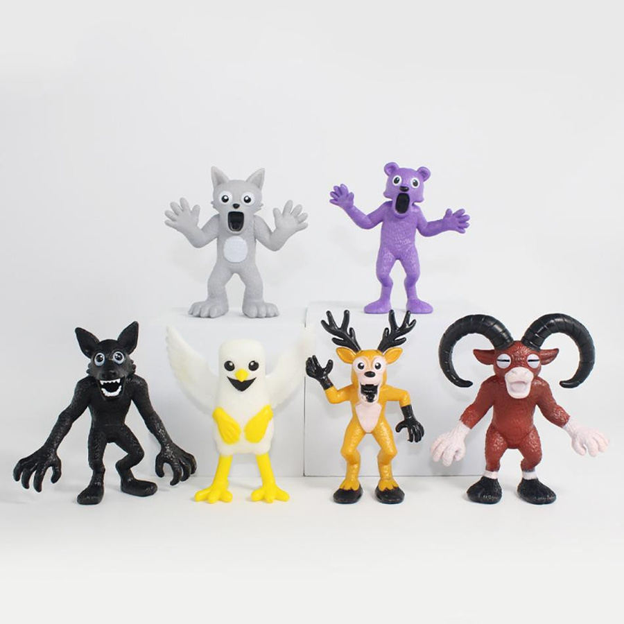 Yiran toy 1 99 Nächte im Wald Hirsch Wolf Modell 6-teiliges Set - Bild 3