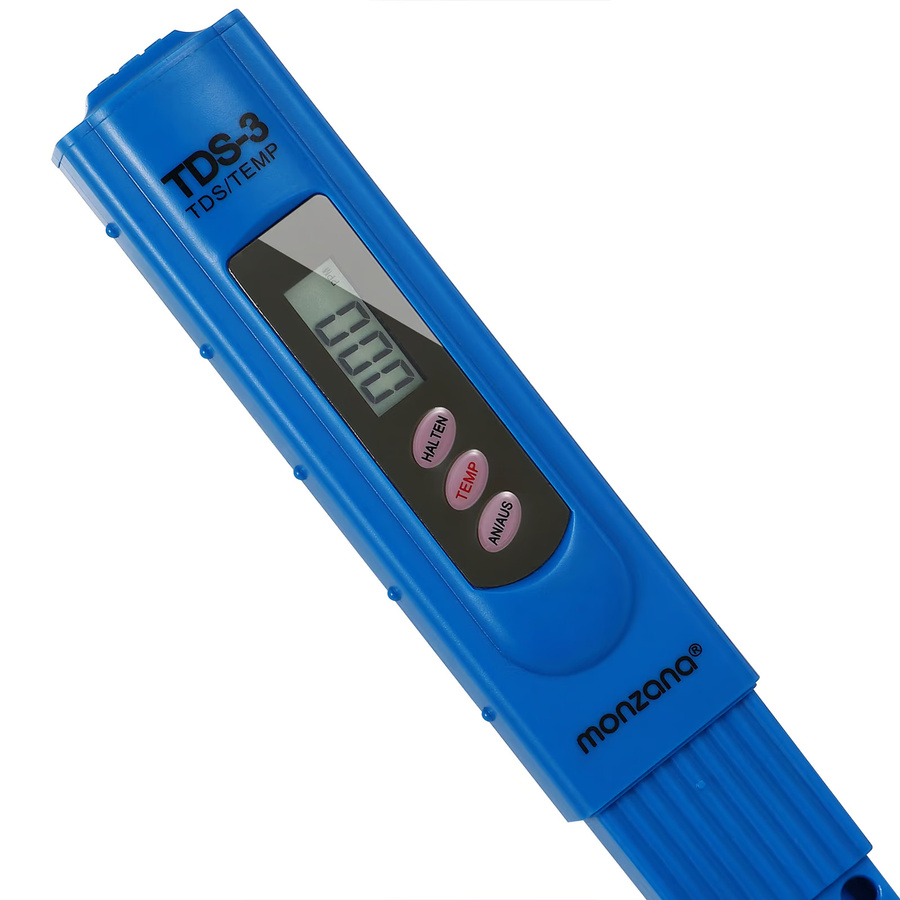 monzana Digitaler TDS-3 Wasser Tester mit LCD Anzeige und Temperaturmessung in Blau - Bild 2