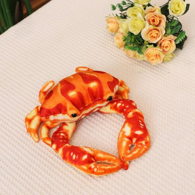 Krabbenpuppe Plüschtier, Wollhandkrabbenpuppe, 27cm - Bild 1