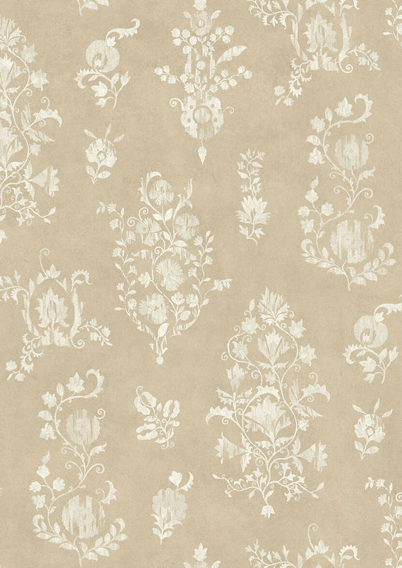 Lewis & Wood Tapete Sicilia in Sandstone mit floralem Vintage-Design und botanischem Muster aus Vlies, Breite: 134 cm - Bild 2