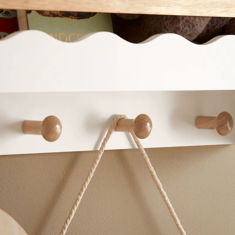 SoBuy Kindergarderobe KMB78-W mit Bücherregal und Ablage in Weiß - Bild 4