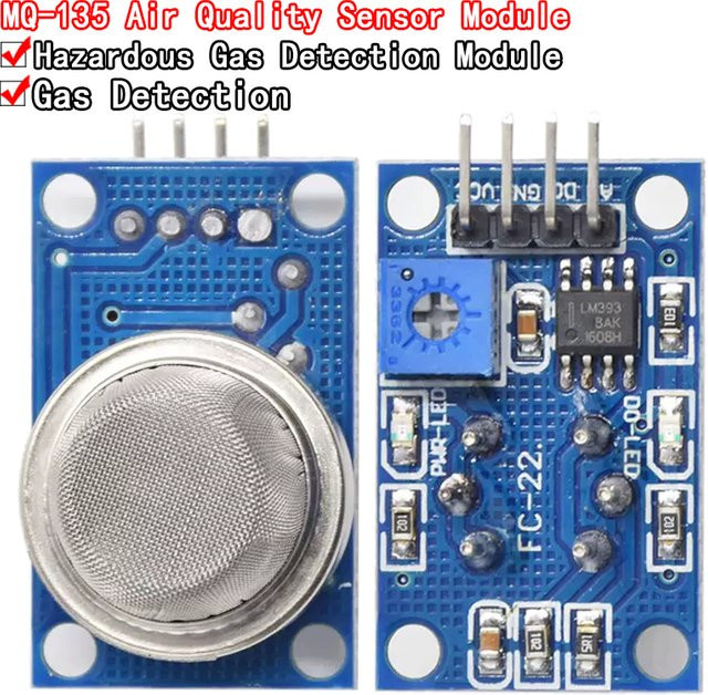 MQ-135 Luftqualitätssensor Modul zur Detektion gefährlicher Gase für Arduino in Blau von Si Tai&SH - Bild 1
