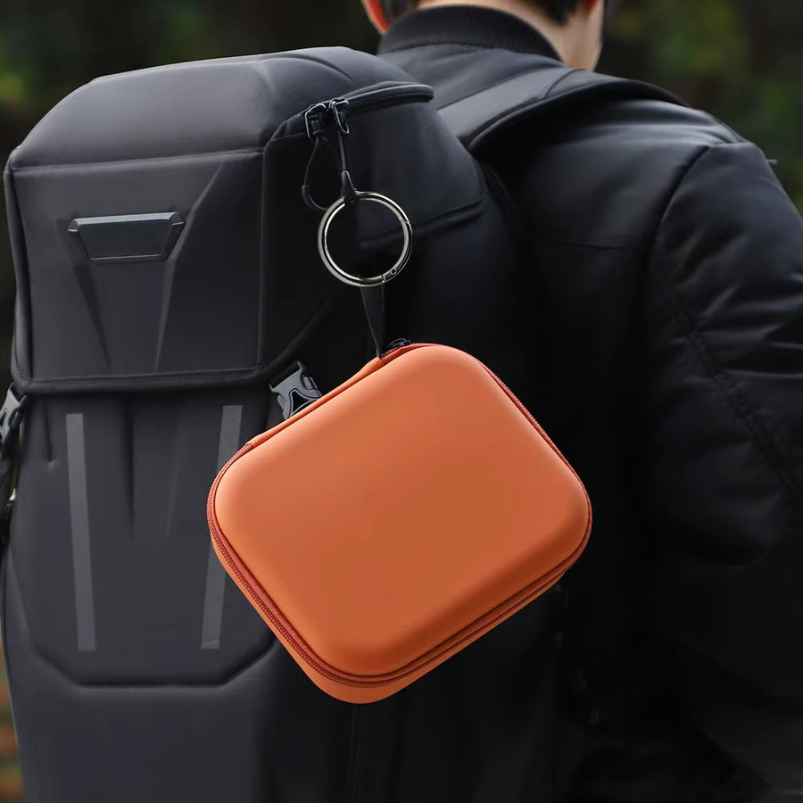 DJI NEO2 Tragbare Schutzbox und Reise-Lagerungstasche aus wasserdichtem PU in Orange - Bild 2