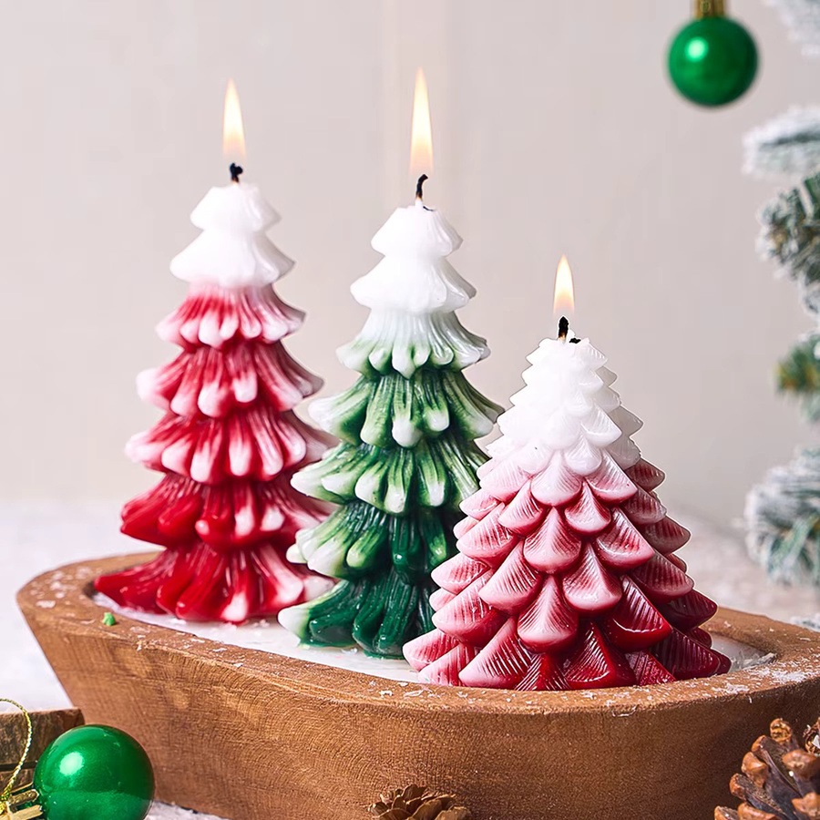 UDOCOOL Silikonform für Weihnachtsbaum-Kerzen und DIY-Deko aus Gips, Harz oder Seife - Bild 2