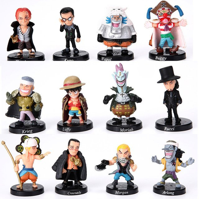 Bandai One Piece Q-Version PVC-Figuren, 12-teiliges Set - Bild 1