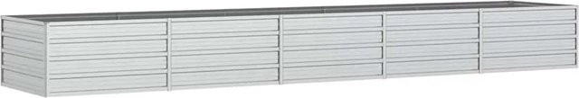 DELUKE Hochbeet OSKAR aus verzinktem Stahl in Silber, B/T/H: 400 x 80 x 45 cm - Bild 1