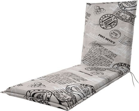 DOPPLER Liegenauflage Spot aus Baumwolle in Grau, L x B x H: 195 x 60 x 5 cm - Bild 1