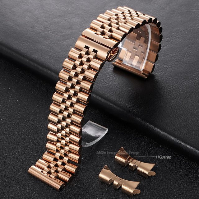 HQstrap Uhrenarmband Edelstahl, Roségold, Unisex - Bild 1