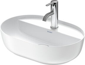 Duravit Aufsatzwaschtisch Luv in Weiß, oval aus Keramik, Breite: 50 cm, Tiefe: 35 cm - Bild 1