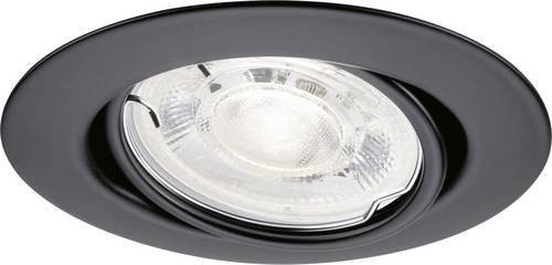 Paulmann LED-Einbauleuchte GU10 Schwarz Matt, rund, verstellbar, warmweiß - Bild 1
