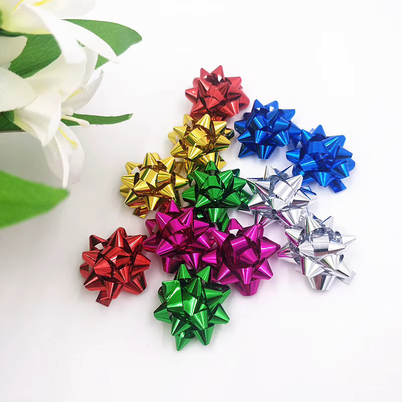 100 Stück bunte Mini-Stern-Blumendekorationen zum Selbermachen, selbstklebend, Durchmesser: 2,5 cm - Bild 2