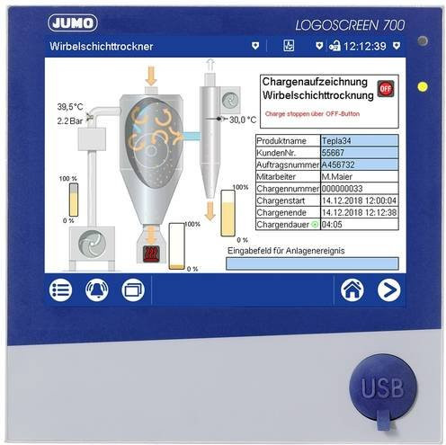Jumo SPS-Touchpanel 00726480 in Blau - Bild 1