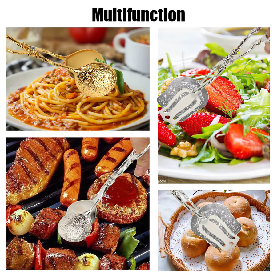 Multifunktionaler FEB.WIND Lebensmittelclip aus Metall in Gold für Obst, Salat, Kuchen und Gebäck - Bild 2