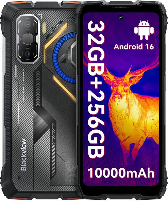 Blackview ROCK 3 Outdoor-Smartphone in Orange mit 256GB Speicher und Wärmebildkamera - Bild 1