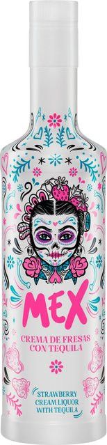 Mex Erdbeerlikör mit Tequila, Spanien, 0,7 l, 17% Vol. - Bild 1