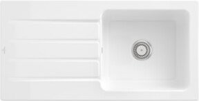 Villeroy & Boch Spüle Architectura Aufsatzspüle aus Keramik in Weiß mit Ablaufgarnitur, Breite: 60 cm - Bild 1