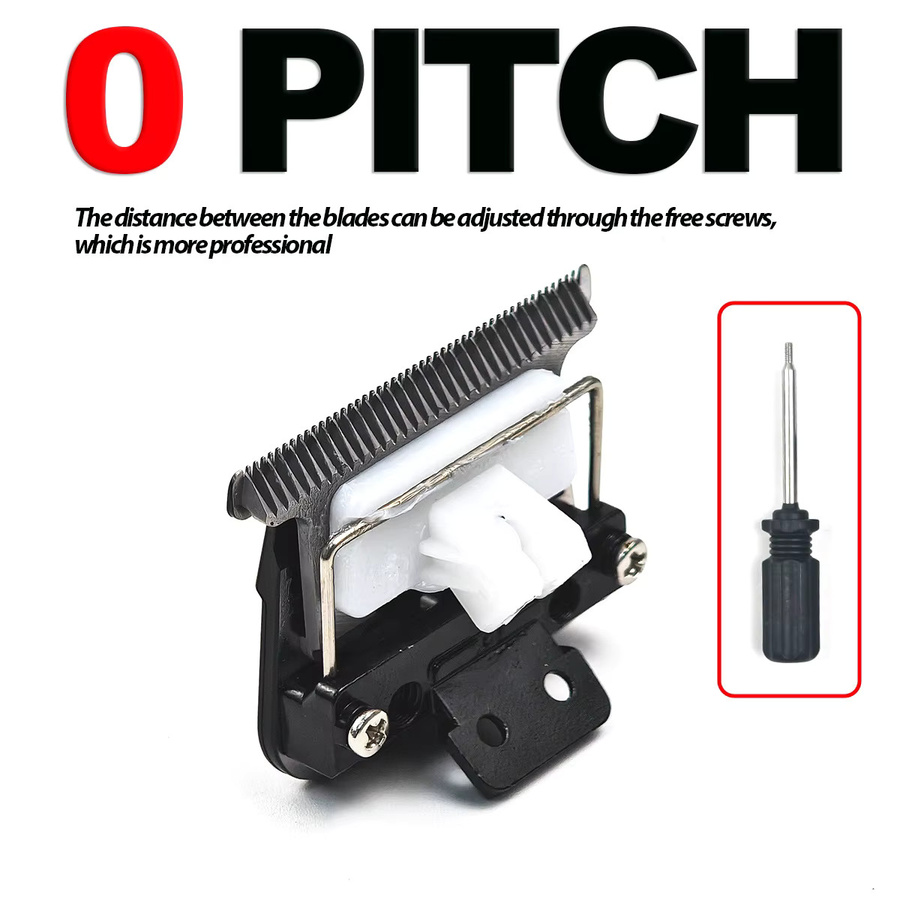 BRDCLIP Professionelle Ultra Dünne Original Klinge für Haar Trimmer Madeshow KULILANG M6 M11 R55, Schwarz, 0mm Cutter Kopf Clipper Ersatz Zubehör - Bild 2