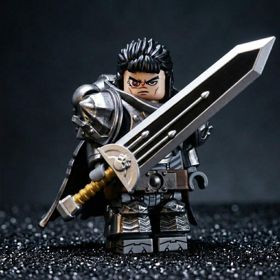 Linyi toy Berserk Guts Minifigur Schwarz - Bild 2