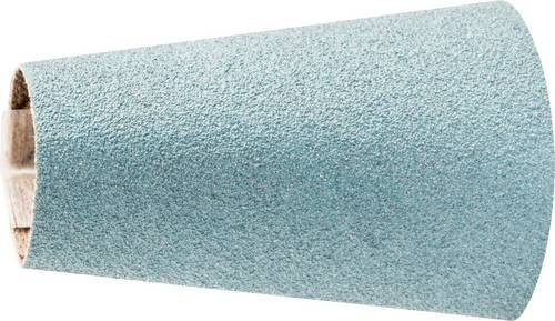 PFERD Zirkon Schleifhülse GSB Konisch für hohen Abtrag auf Stahl, Körnung 120, 100 Stück, Durchmesser: 22-36 mm, Höhe: 60 mm - Bild 1