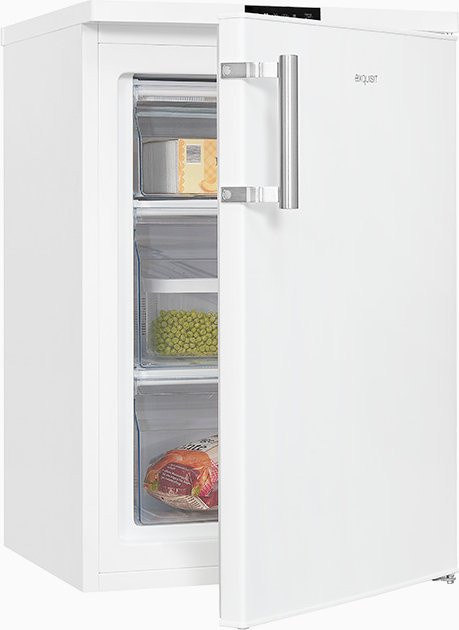Exquisit GS581-HE-010D Gefrierschrank in Weiss, Standgerät mit Super Freezing und umkehrbarer Tür, B/T/H: 56,0 x 57,5 x 131,0 cm - Bild 1