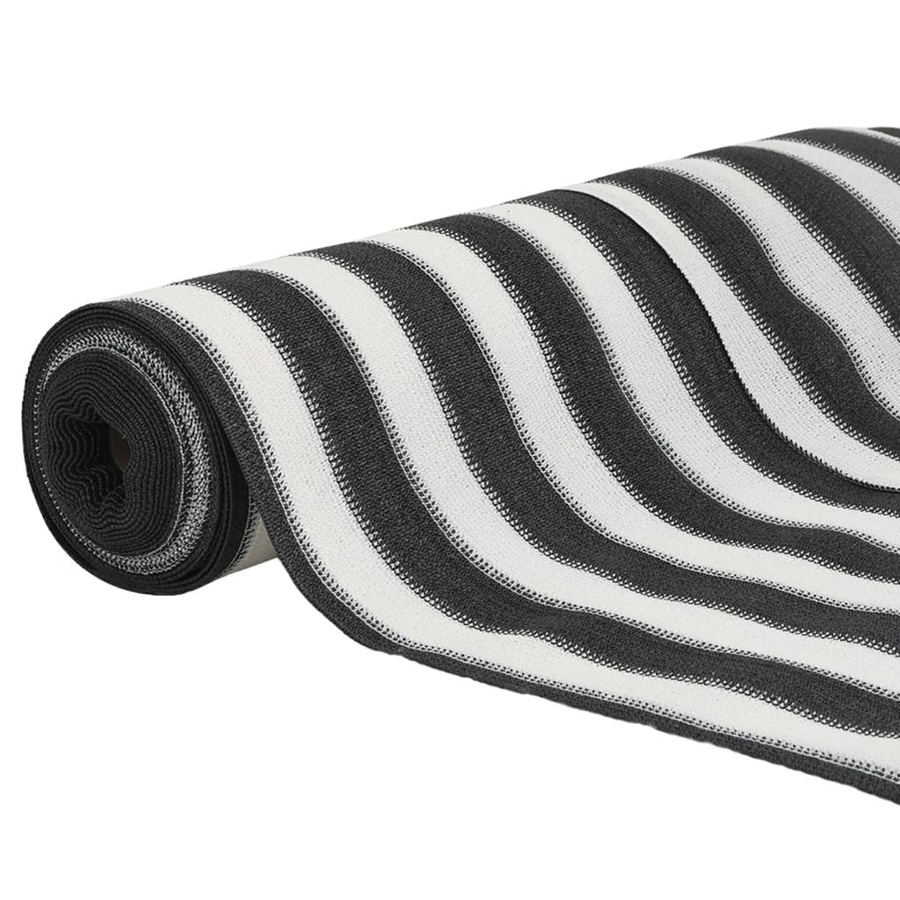 vidaXL Sichtschutznetz Zaunblende aus HDPE in Anthrazit und Weiß, 1,8 x 50 m - Bild 5