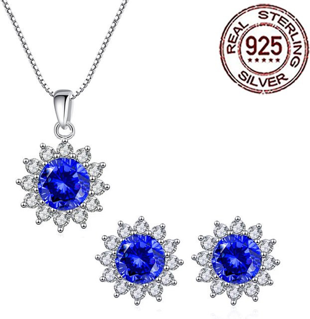 CWWZircons Schmuck-Set, 925 Silber, Zirkonia, Damen - Bild 1