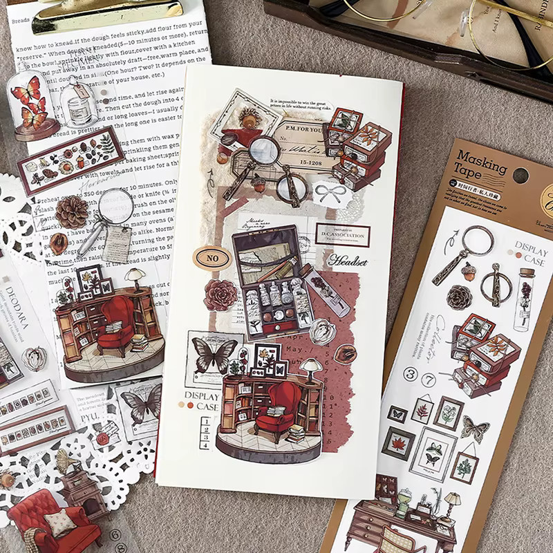 Mr.Paper Retro-Straßenszenen PET-Aufkleber in Multicolour für Scrapbooking und Journaling - Bild 3