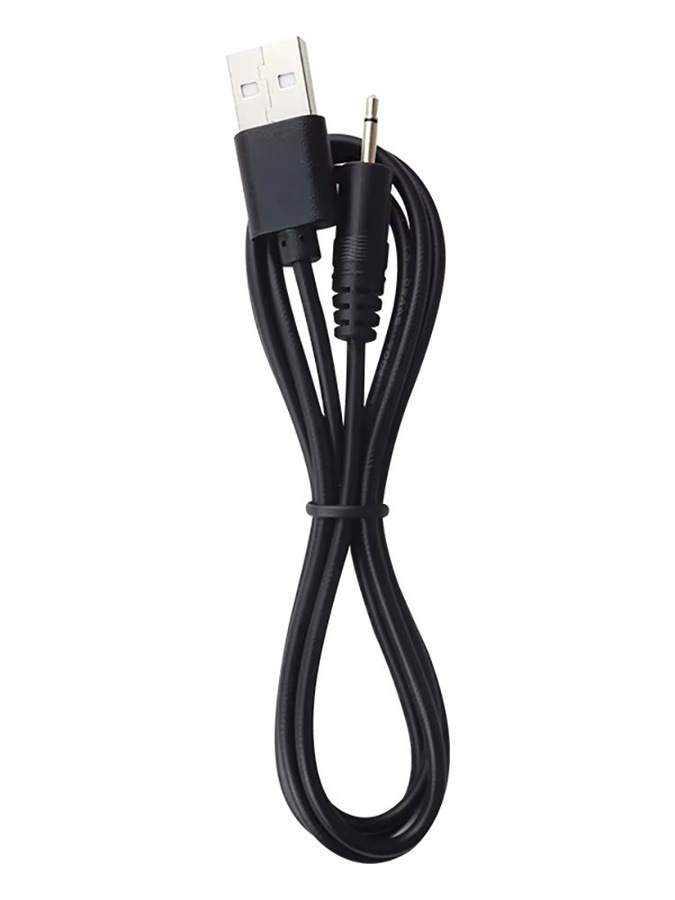 Eelhoe USB-auf-Audio-DC-2,5-mm-Ladekabel für wiederaufladbare Vibratoren und Massagegeräte, Schwarz - Bild 1