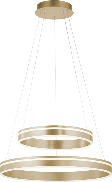 Paul Neuhaus Q-Vito Pendelleuchte LED 2-flammig in Messing/Gold, dimmbar mit Fernbedienung - Bild 1