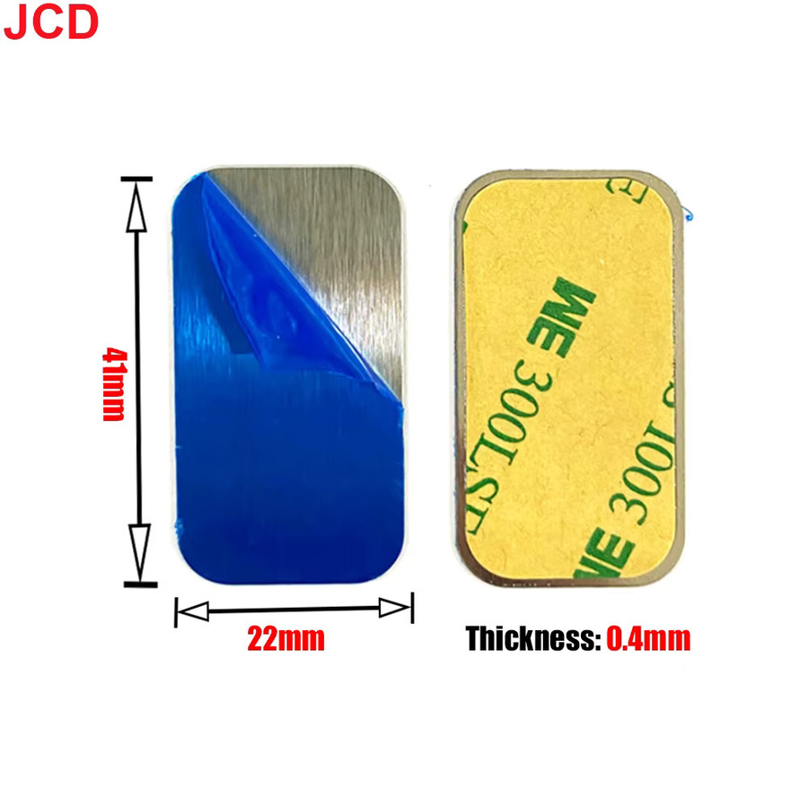 JCD 10er Set Metallplatten als magnetische Aufkleber in Silber für Handyhalterungen und Autohalterungen kompatibel mit iPhone, Samsung und Xiaomi - Bild 2