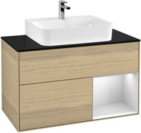V&B Waschtischunterschrank Finion 100 Wandbeleuchtung in lackierter Ausführung B/T/H: 100 x 50,1 x 50,1 cm - Bild 1
