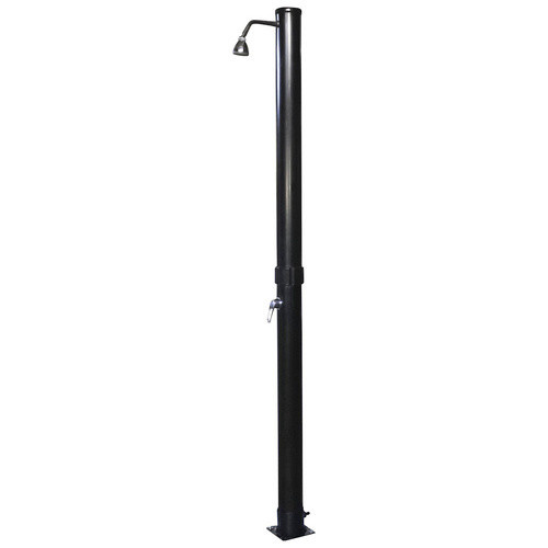 MYPOOL Solardusche Basic aus Kunststoff mit 20 l Tank und verstellbarem Duschkopf in Schwarz - Bild 2