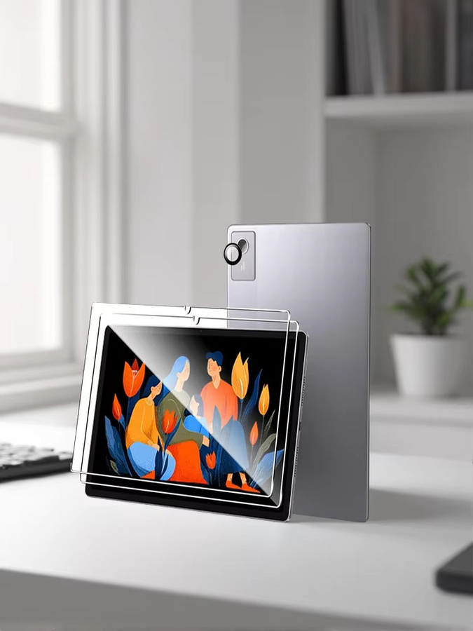 2er-Set gehärtete Glas Displayschutzfolie für Lenovo Xiaoxin Pad 12,1 Zoll 2025 TB365FC, transparent, Anti-Fingerprint und HD-Schutz - Bild 7