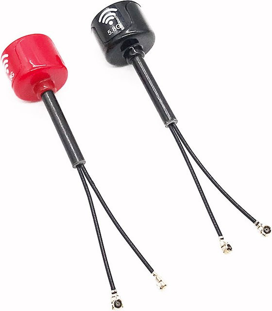 5,8G Lollipop LHCP Antenne High Gain 3Dbi mit IPEX1 Anschluss für O3 Air Unit FPV System Racing Drone in Rot - Bild 1