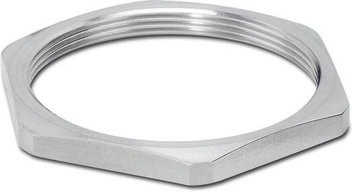 Phoenix Contact 1411273 A-INLE-M50-N-S Gegenmutter M50 aus vernickeltem Messing, 10 Stück - Bild 1