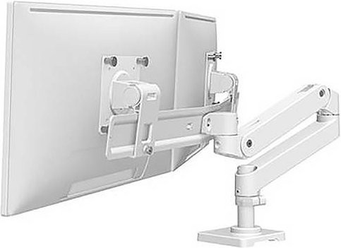 Ergotron Monitor-Tischhalterung 45-684-290 für 2 Displays bis 68,6 cm (27 Zoll), Weiß, höhenverstellbar und neigbar - Bild 1