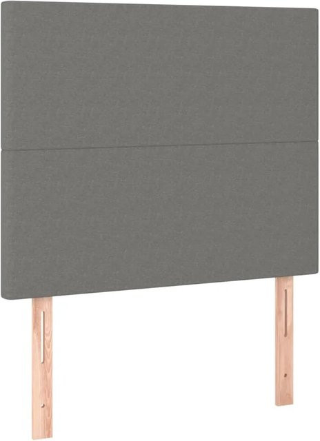 vidaXL LED Kopfteil modern Dunkelgrau mit USB-Ladeport und integrierter Beleuchtung, B/T/H: 128 x 80 x 5 cm - Bild 1