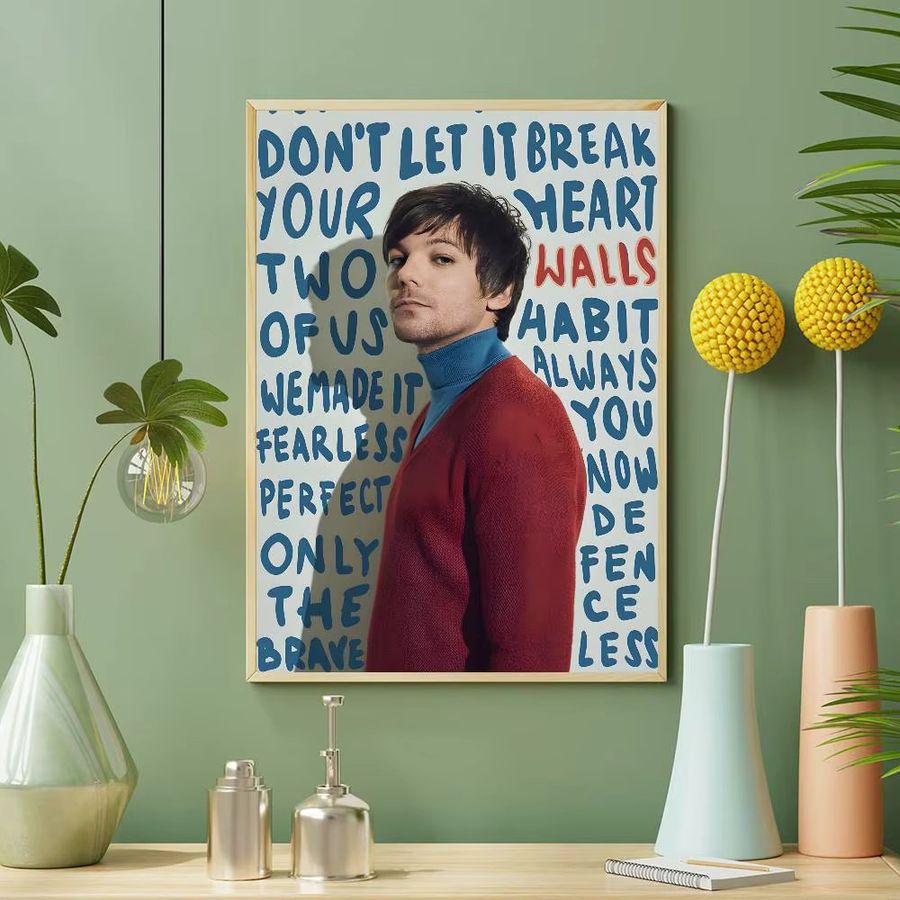 Louis T-Tomlinson SINGER Poster HD Art wasserfestes Wandbild für Wohnzimmer und Schlafzimmer - Bild 5