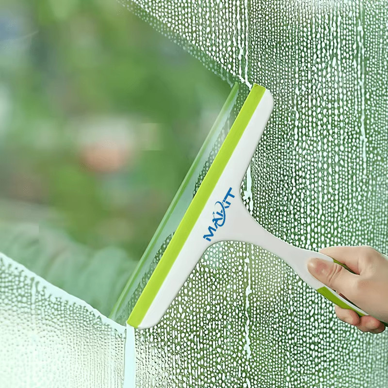 Multifunktionaler Makit Glasschaber und Fensterwischer in Blau mit praktischem Glashaken zur Wandmontage - Bild 2