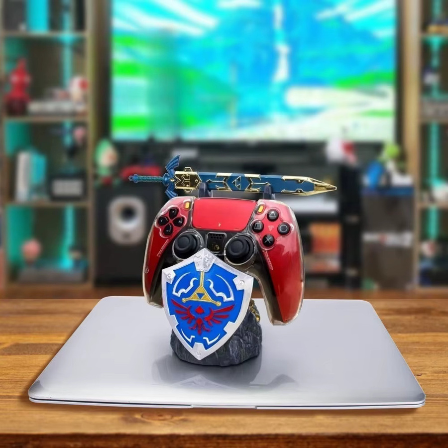 Kreative Anime Controller Halterung aus Harz für Xbox und PS5, Schwarze Desktop Dekoration - Bild 5