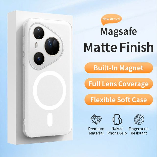 Transparente TPU-Silikon-Magnet-Hülle für Huawei Pura 70 80 Nova 14 15 Pro Ultra Plus mit MagSafe-Kompatibilität - Bild 1