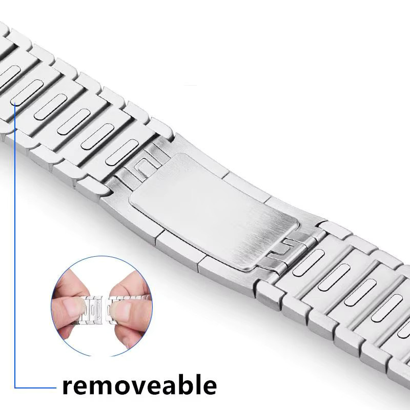 Uhrenarmband Edelstahl, Silber, Unisex - Bild 4