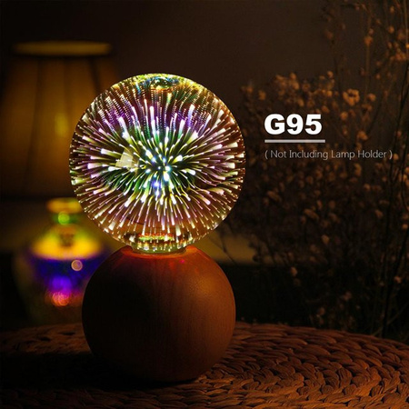 AIMENGTE Lights LED Edison Glühbirne E27 Vintage Stern Feuerwerk Lampe Multicolor RGB 220V