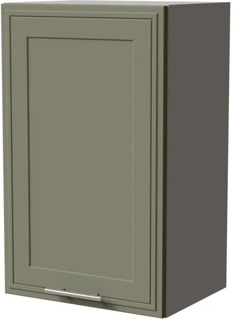 Feldmann-Wohnen Hängeschrank Salo in Grau und Reed Green Matt mit Kassettenoptik, B/T/H: 45 x 32,5 x 72 cm - Bild 1